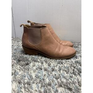 Frye Shoes Womens 8 Boots Carson Leather Ankle Chelsea Pull On Pink Brown